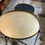 Thumbnail: Set of 2 Metal Side Tables with Brass & Black Tops