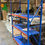 Thumbnail: Heavy-Duty Blue & Orange Metal Shelving Unit with 4 Levels