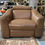 Thumbnail: Tan Leather Electric Recliner Armchair