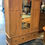 Thumbnail: Vintage Wooden Wardrobe with Mirror and Drawers