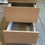 Thumbnail: Compact Light Wood Bedside Table with Two Drawers