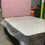 Thumbnail: Complete Double bed SET, Headboard with Pink beads, Black Base, New mattress