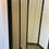 Thumbnail: Black Metal Room Divider with Cream Fabric Panels