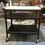 Thumbnail: Black Metal Utility Cart with Timber Top