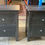 Thumbnail: Pair of Black Bedside Tables with Drawers