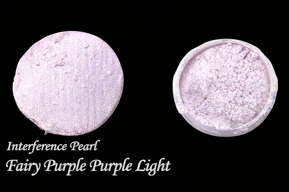 Interferentie Fairy pigmentpoeder toegepast in resin art met etherische pastelglans