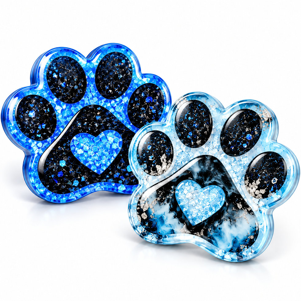 Pootafdruk siliconen gietmal met hartvorm, geschikt voor hars, pigmenten, glitter en decoraties