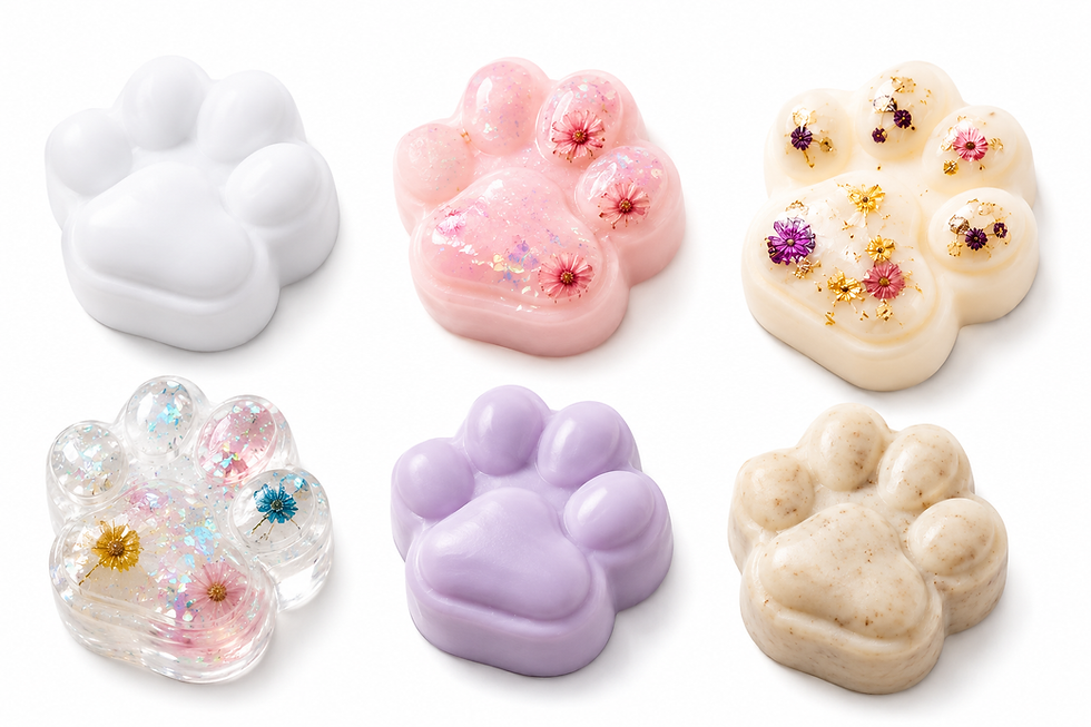 Thumbnail: DIY kat poot mal met voorbeeld van afgewerkte resin creaties voor creatieve hobbyprojecten en cadeaus.