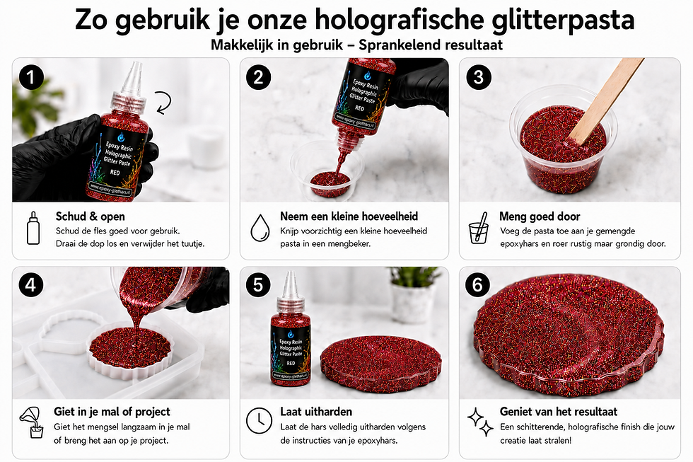 Thumbnail: Holografische glitterpasta voor Resin Art en sieraden maken