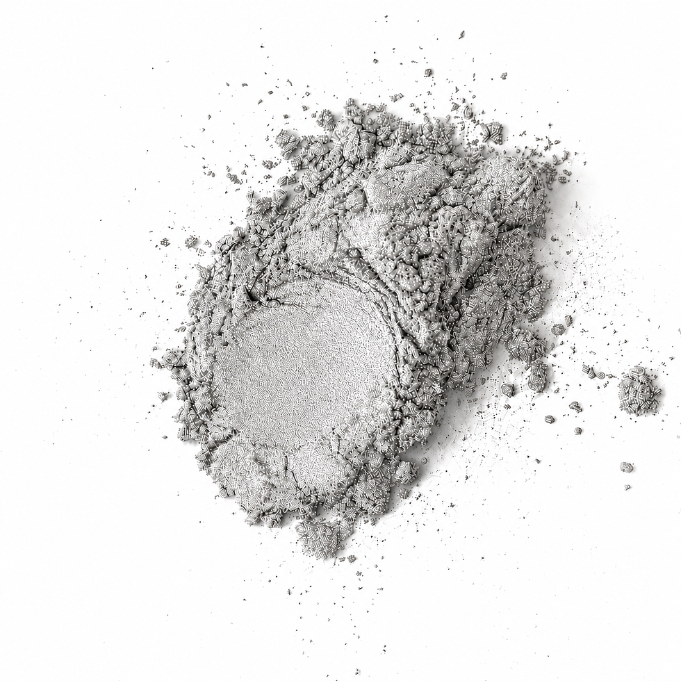 Metallic pigmentpoeder gemengd in epoxyhars met glanzend marmer- en swirl-effect