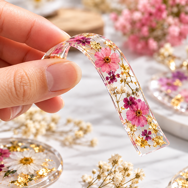 Flexibele UV-hars Soft voor het maken van decoratieve sieraden, transparante kunstwerken en gedetailleerde resin-creaties.