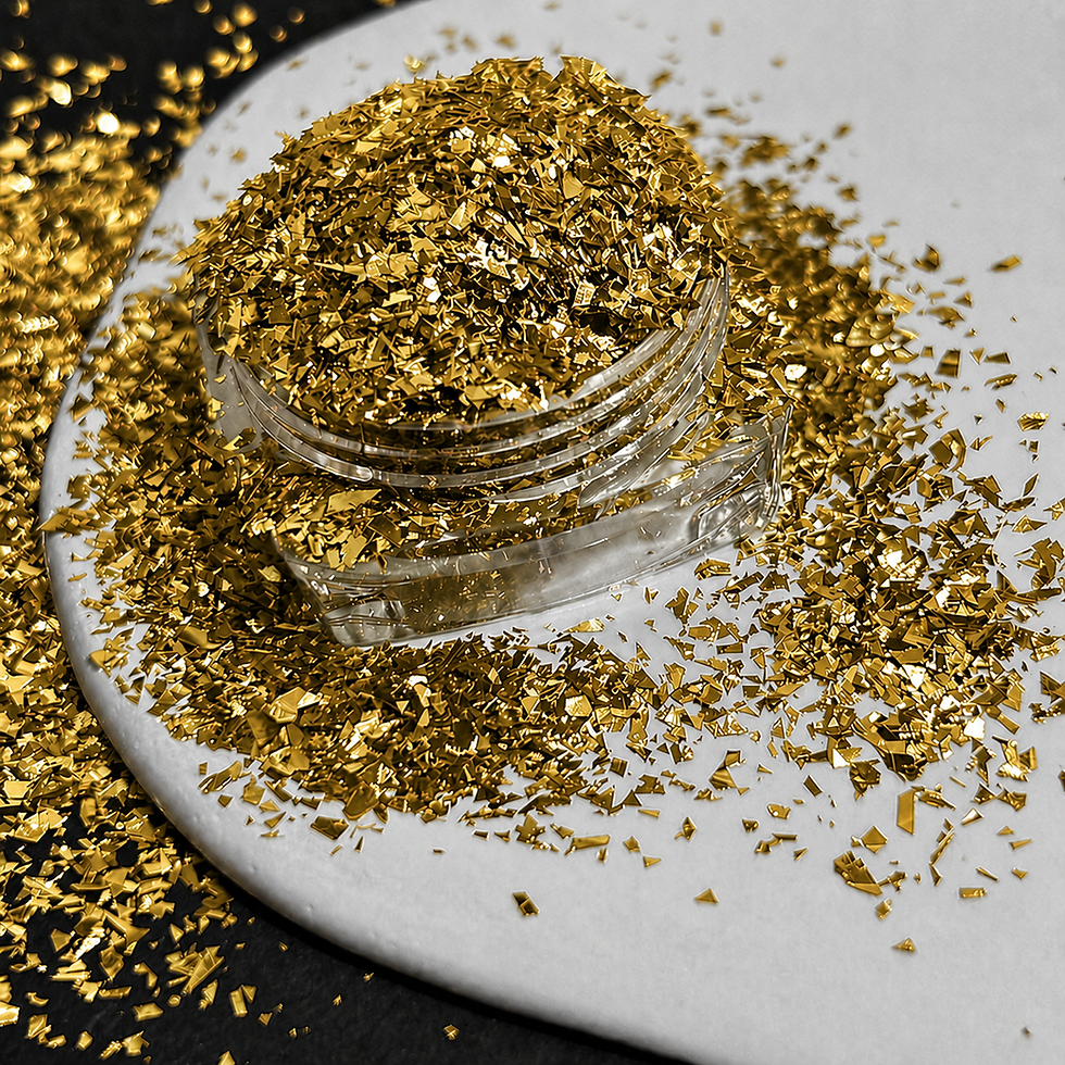 Thumbnail: Close-up van fijne Highlight Glitter deeltjes – lichtgewicht glitter met hoge glans, geschikt voor epoxy en UV-hars.