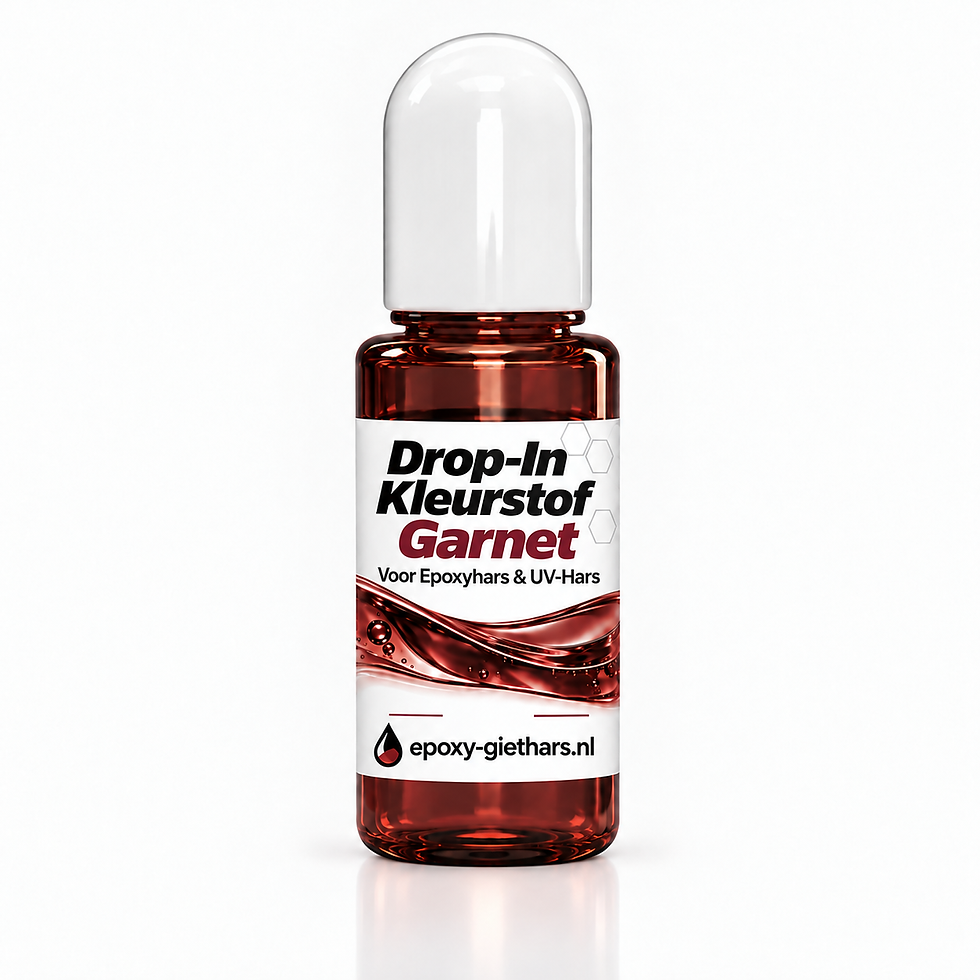 Epoxy project met glanzende, transparante afwerking