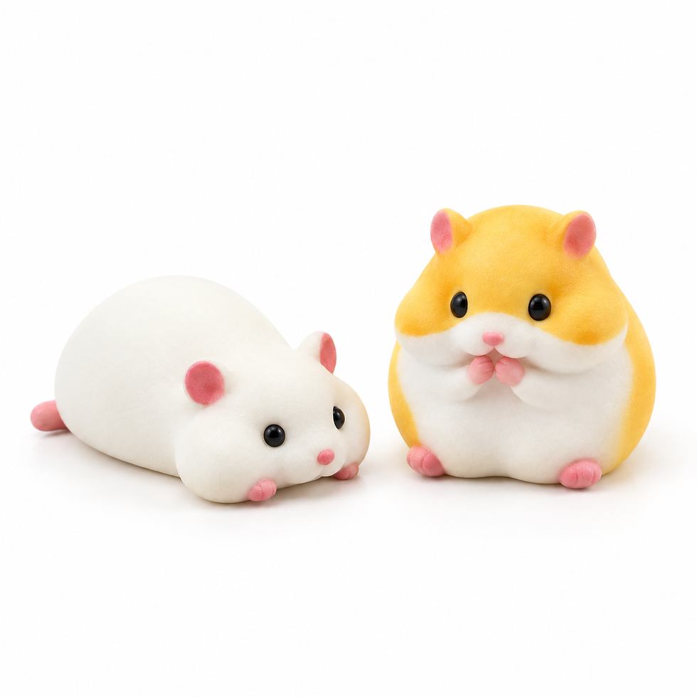 Siliconen hamstermal voor het maken van een 3D-figuur