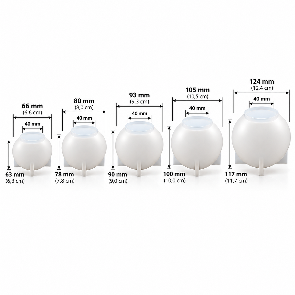 Thumbnail: Epoxy bloemenbol op houten LED-voet als decoratieve verlichting