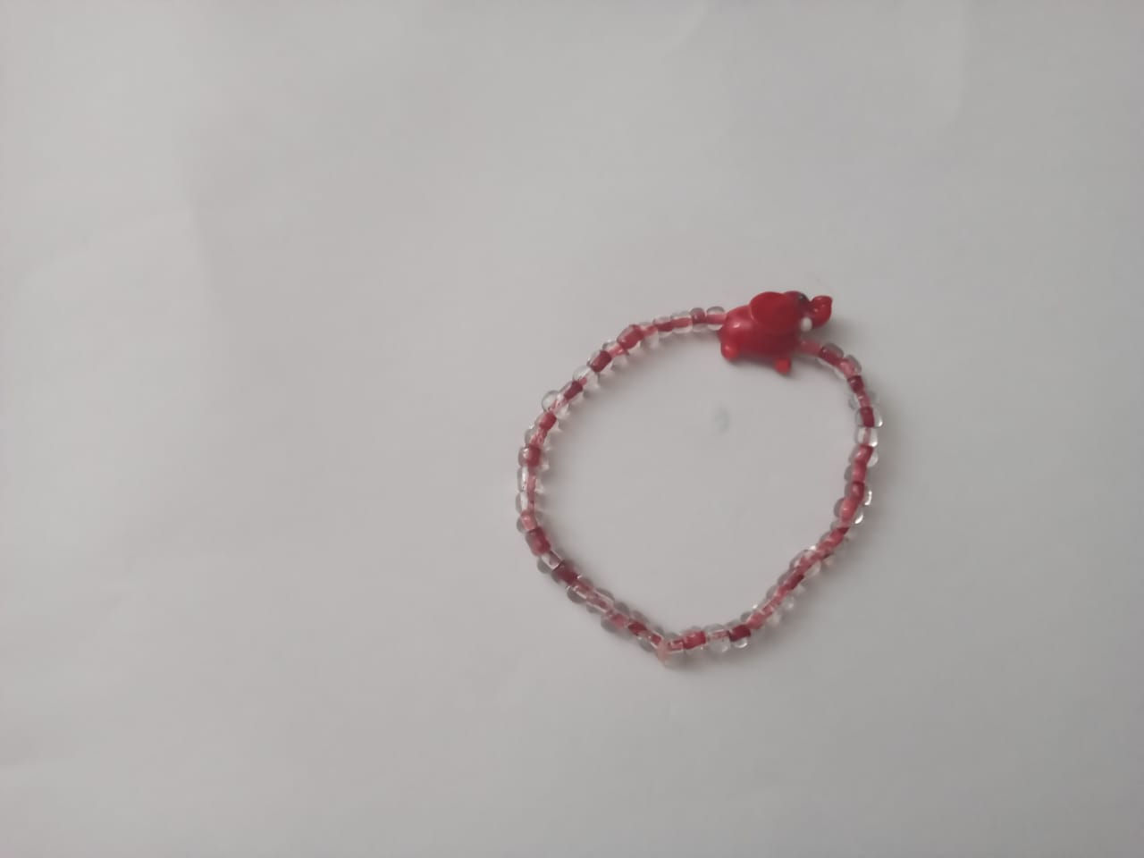 Red ,Light Red, And Dark Red Elephant Braclet
