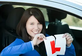 Learner Student under instruction at First Pass Driving Academy, Cavan Ireland
