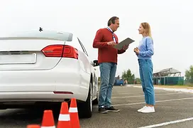 Driving lesson at First Pass Driving Academy, Cavan Ireland