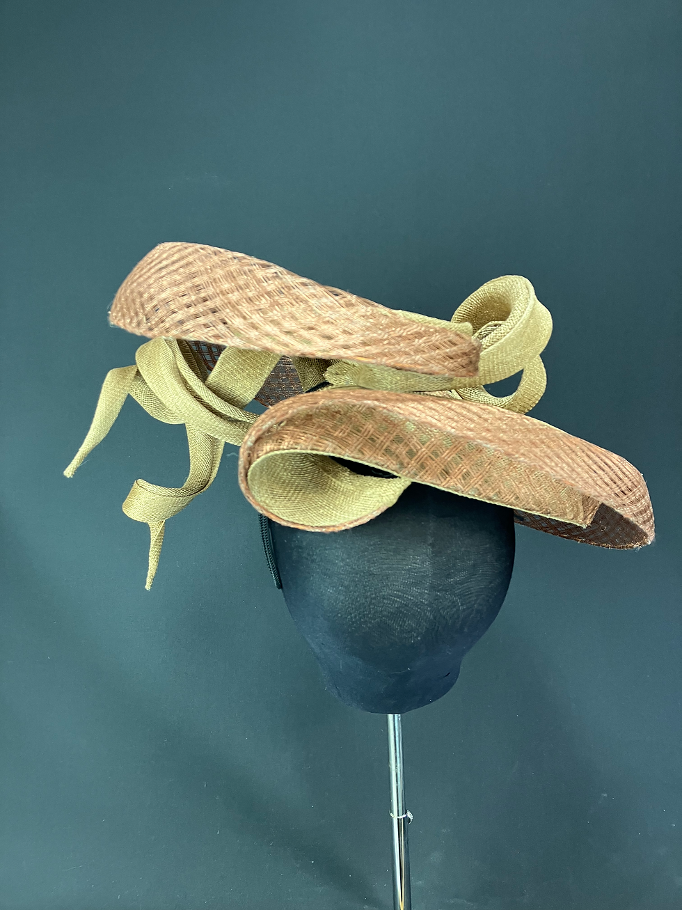Thumbnail: Copper and gold free-form swirl hat