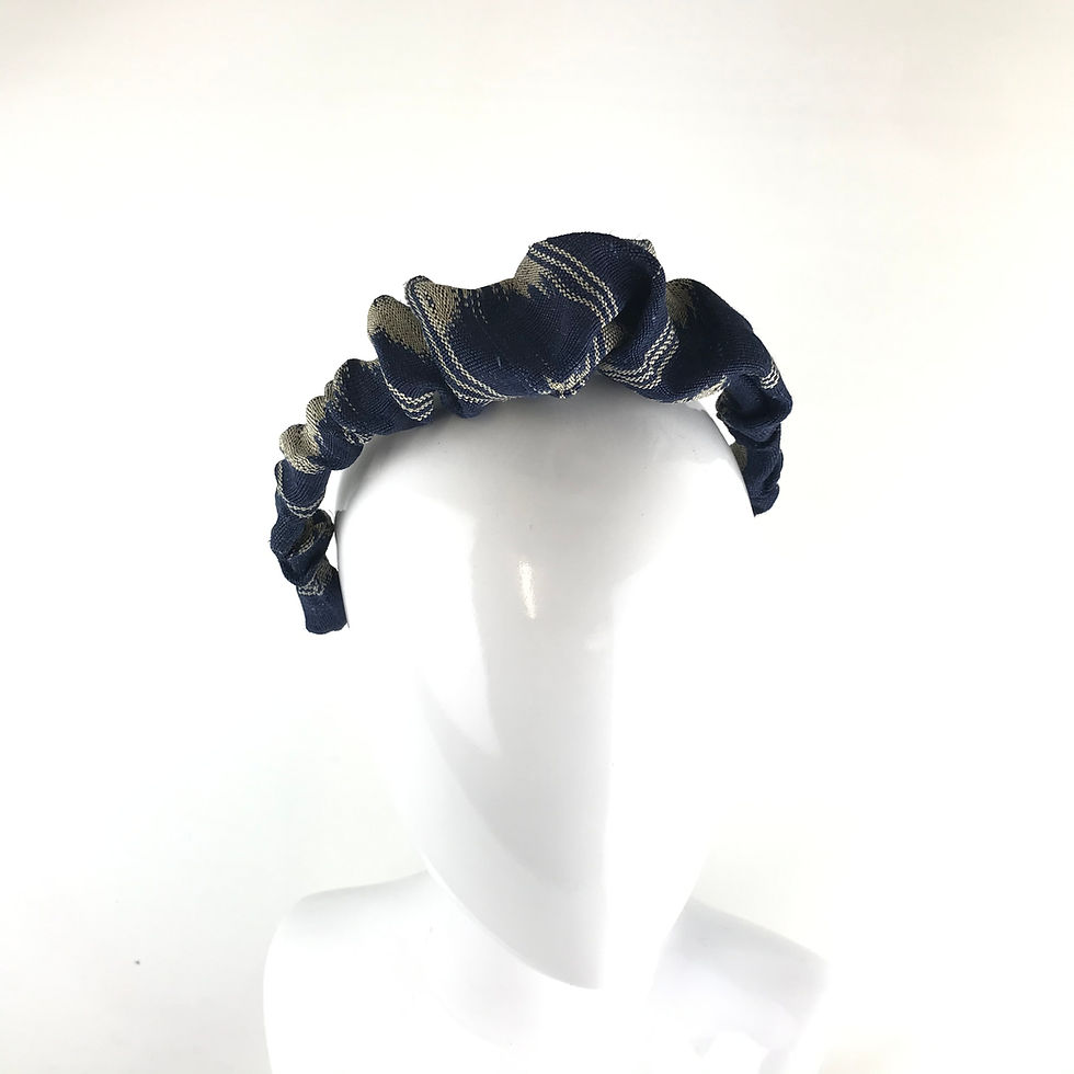 Thumbnail: Abacca tinalak stripe hairband