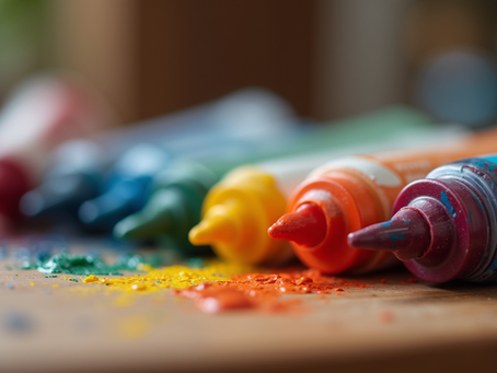 Paint with paint splatter