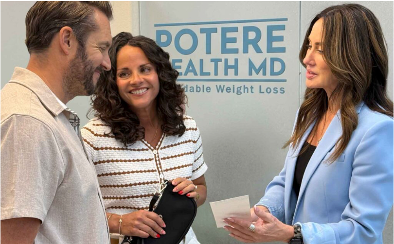 Clinical staff providing prescribed GLP-1 medication to patients at the Potere Health MD weight loss clinic in St. George.