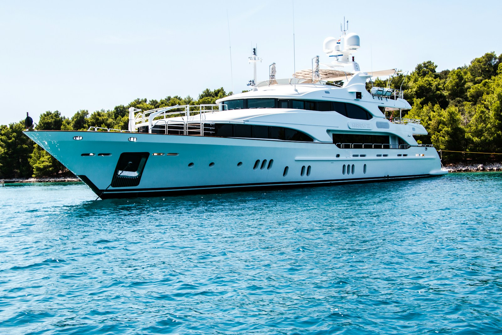 Luxury yacht representing a high-value asset purchased overseas