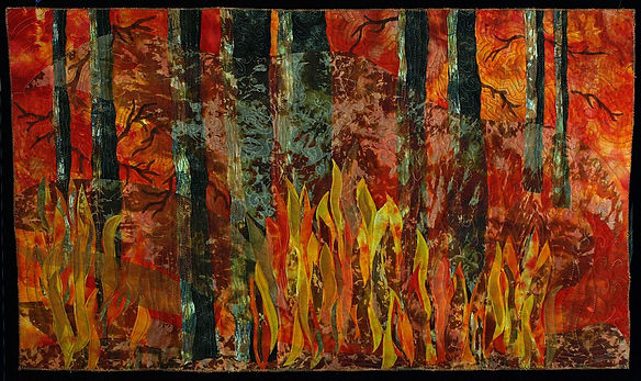 Charred Landscape. 20" x 36"