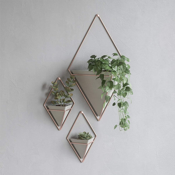 Thumbnail: Trigg Hanging Planter Vase & Geometric Wall Decor Container