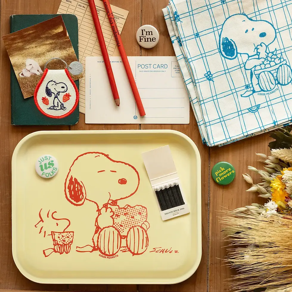 Thumbnail: Peanuts - Snoopy Cherry Basket Tea Towel