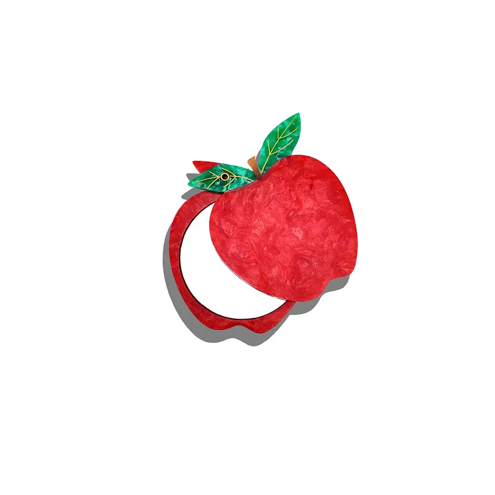 Hand-Painted Compact Mirror