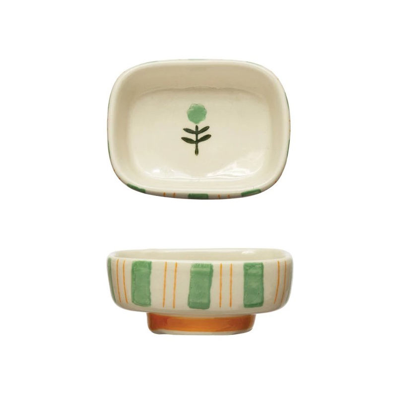 Thumbnail: Hand Painted Dish w/ Flower