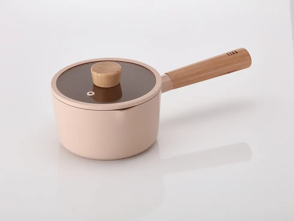 Thumbnail: FIKA Baby Saucepan w/ Glass Lid - Peach