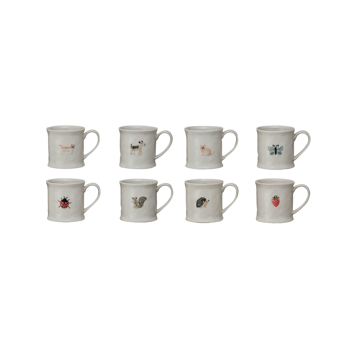 Embossed Stoneware Mug
