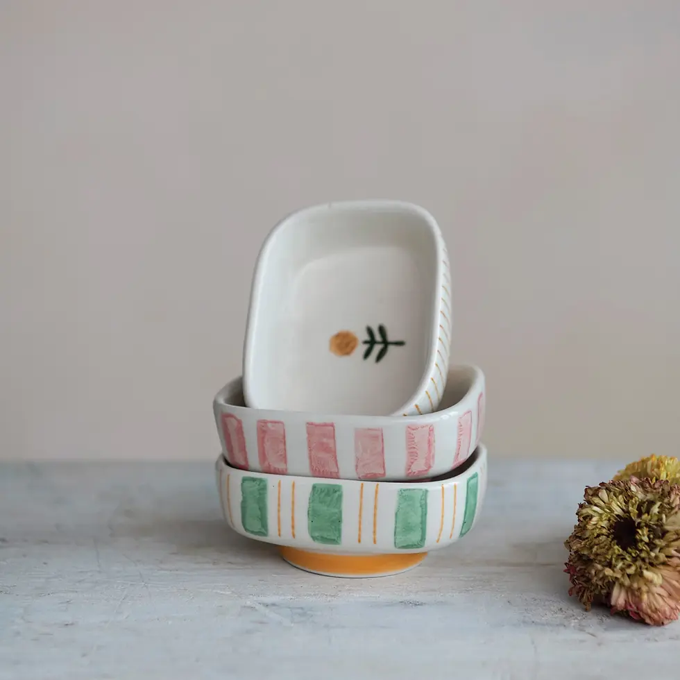 Thumbnail: Hand Painted Dish w/ Flower