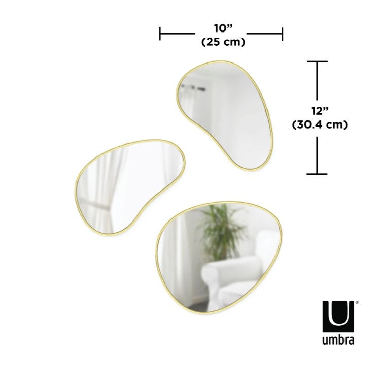 Thumbnail: Hubba Pebble Mirrors (Set of 3)