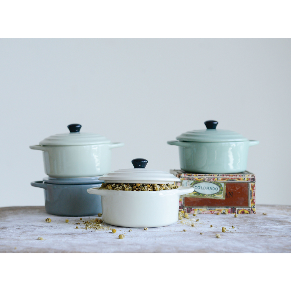 Thumbnail: Stoneware Mini Baker with Lid