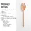 Thumbnail: Hand Shaped Wooden Salad Spoon