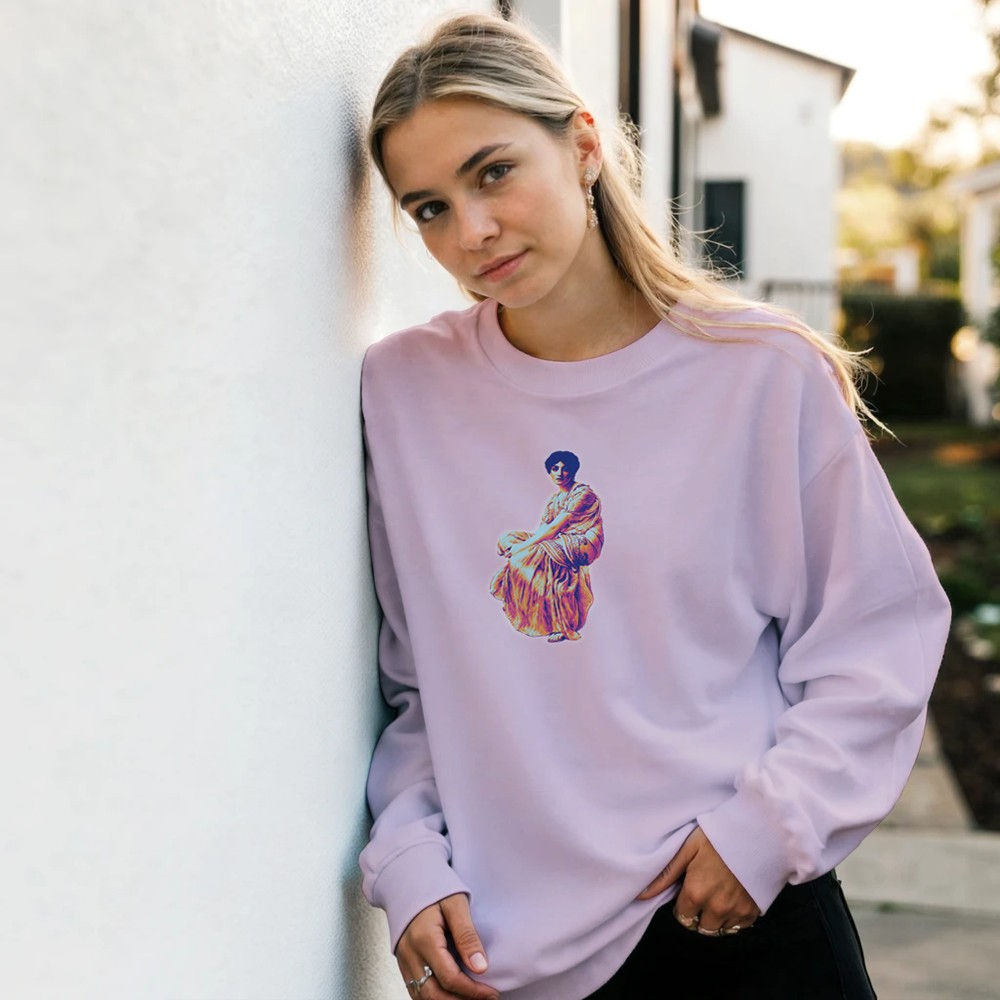 Sappho in Neon Crewneck Sweatshirt