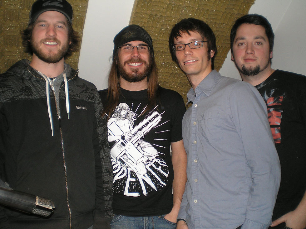 The Malibu Knights in studio at CFBX