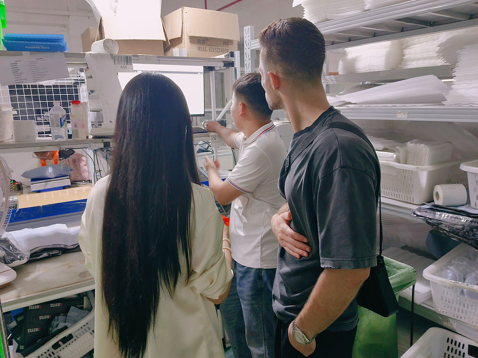 factory tour + delivery workflow