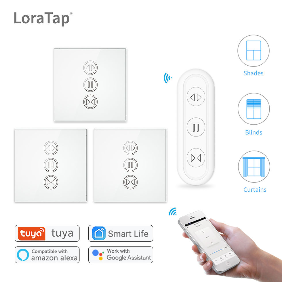Thumbnail: Tuya Smart Life Curtain Switch Remote Control Blinds Engine Roller Shutter RF+Wi