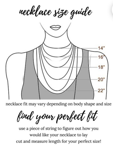 Necklace Length Guide Plus Size Herringbone Chain Necklace – Cris