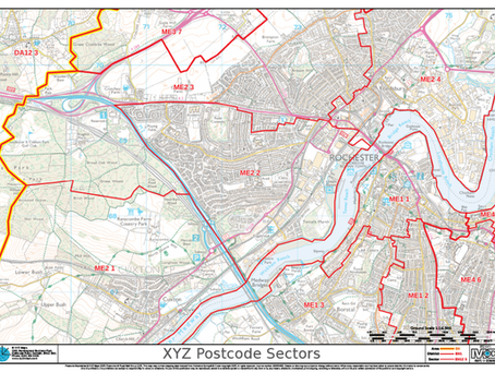 Product Update: XYZ Postcode Areas, Districts and Sectors Custom Maps