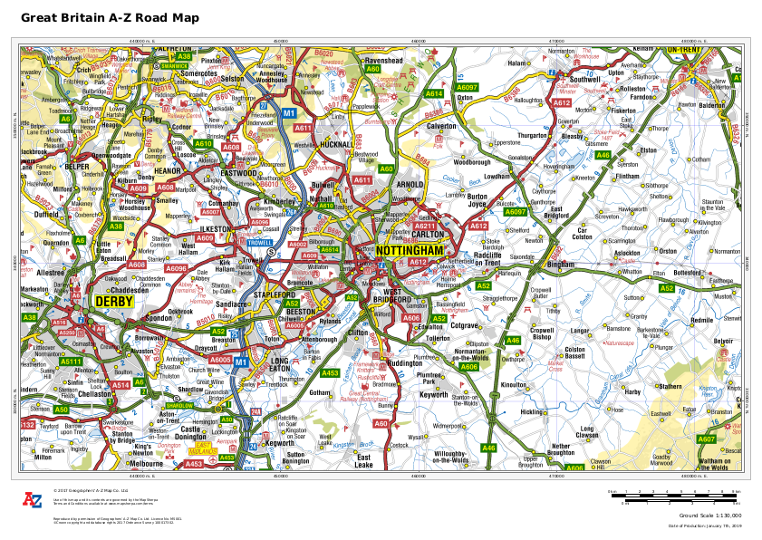 Product Update Great Britain AZ Street Map and Road Map