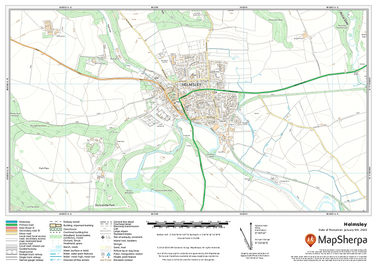 Helmsley UK Detailed Topographic Sample