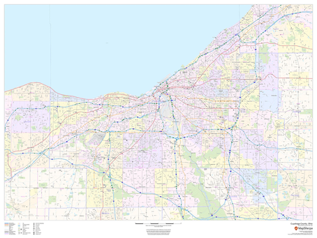 New Print on Demand Maps: Expanded Coverage for US Counties Road and ZIP Code Maps