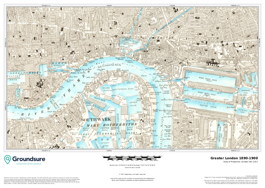 Groundsure Greater London sample map