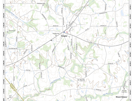 Sample map of Douglas, Alabama