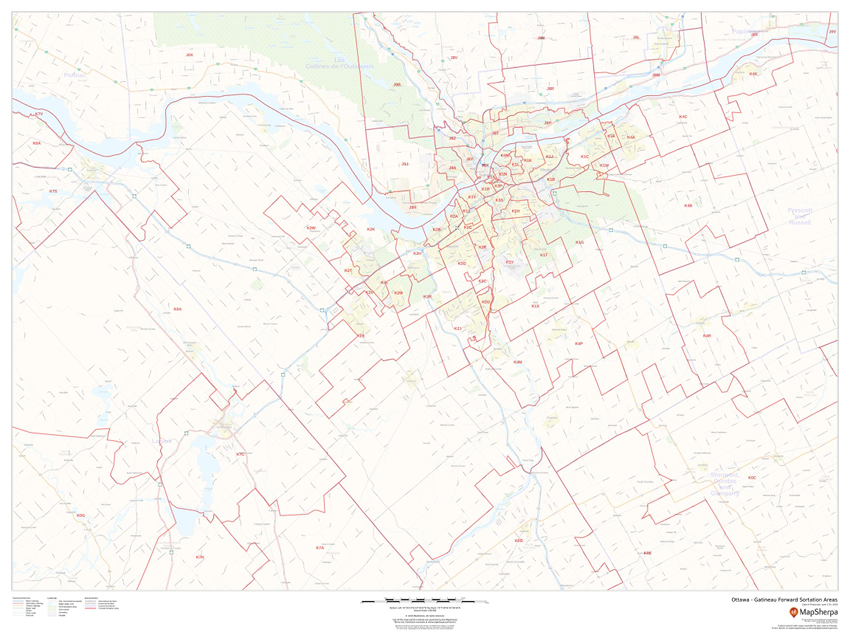 Print on Demand Product Update Canada Postal Code City Maps